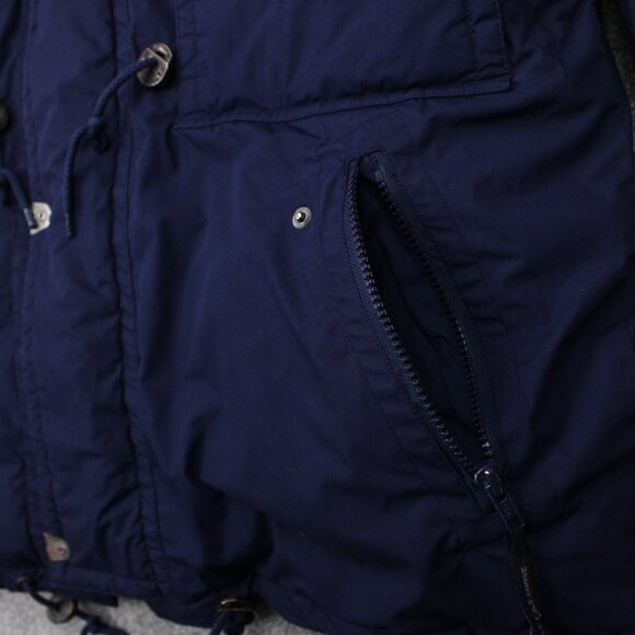 Vintage Triple Fat Goose Jacket Mens Large Blue Duck Down Parka Hip Hop 90s Y2K - Picture 6 of 16